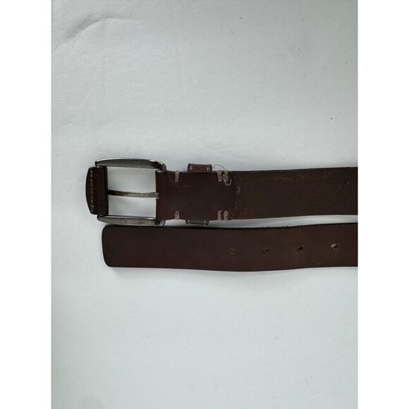 Ted Baker Brown Leather Belt Men's 38in Made in Italy Classic Closet Staple - Picture 6 of 11